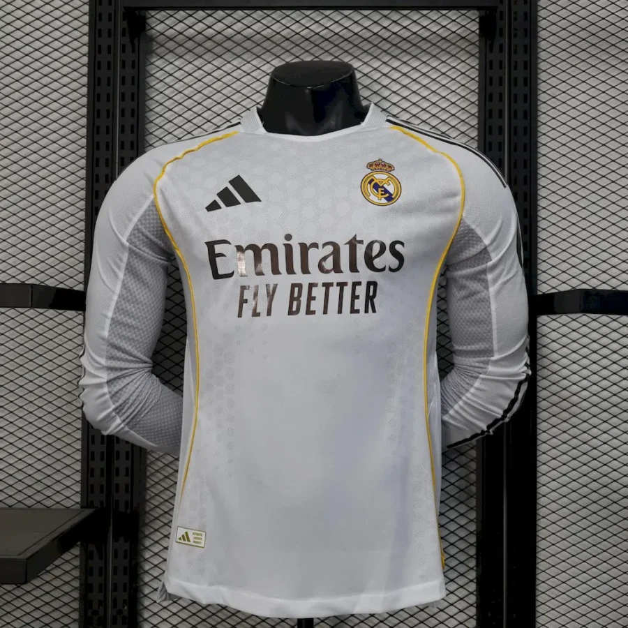 Real Madrid 2025/26 1a Eq. (Ed. Jugador) Manga Larga