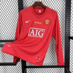 Man. United 2007/08 1a Eq. Manga Larga