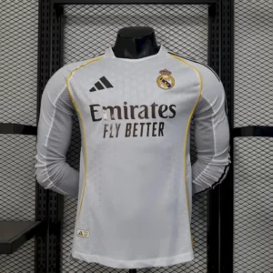Real Madrid 2025/26 1a Eq. (Ed. Jugador) Manga Larga